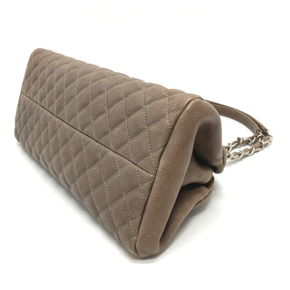 CHANEL Brown Caviar Leather Logo Shoulder Bag - Picture 7 of 12